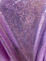 Load image into Gallery viewer, Light lavender Sequins Mini stretch Glitz Fabric - 54” Wide By The Yard
