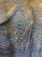 Load image into Gallery viewer, Tiger Silver charcoal mystique spandex 4 way stretch 60" wide
