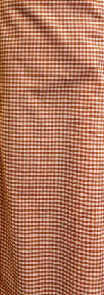 Load image into Gallery viewer, Orange Gingham Checkered 1/8” inch Fabric poly cotton 60” wide- none stretch sold By The Yard
