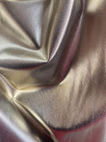 Load image into Gallery viewer, Bronze Metallic Spandex  stretch Foil fabric by the yard
