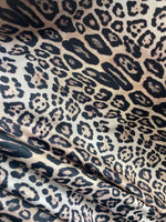 Load image into Gallery viewer, Light gold leopard nylon spandex 4way 58/60"
