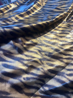 Load image into Gallery viewer, Tiger gold/black vinyl spandex 4 way stretch 60" wide
