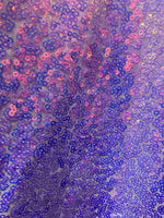 Load image into Gallery viewer, Lavender star Sequin 4-Way stretch fabric by the yard 60" Wide
