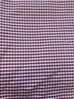 Load image into Gallery viewer, Burgundy Gingham Checkered 1/8” inch Fabric poly cotton 60” wide- none stretch sold By The Yard
