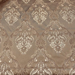 Load image into Gallery viewer, Damask on Camel Renaissance Jacquard  Upholstery drapery fabric by the yard
