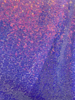 Load image into Gallery viewer, Lavender star Sequin 4-Way stretch fabric by the yard 60" Wide
