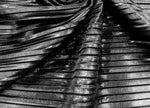 Load image into Gallery viewer, Black Metallic Accordion foil Pleated Polyester Fabric/Stretch Fabric/Light Weight/ 58 Inches Wide.
