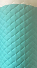Load image into Gallery viewer, Mint Vinyl smooth PVC Quilted automotive headliner with 3/8" Foam Backed Upholstery fabric 52" Wide

