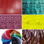 Load image into Gallery viewer, Orange ostrich faux vinyl Marine grade UV resistance waterproof Fabric
