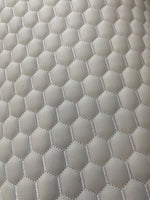 Load image into Gallery viewer, Gray egg Quilted white stitching auto headliner fabric with Foam Backing Upholstery 52" Wide
