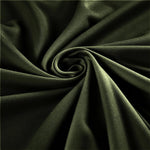 Load image into Gallery viewer, Olive green Stretch Crepe Scuba Techno Knit Polyester Spandex Fabric for Bows, Top Knots, Head Wraps, Clothes, Costumes, Crafts
