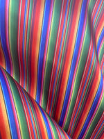 Load image into Gallery viewer, Serape multi color charmuse fabric 60” sold by the yard
