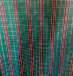 Load image into Gallery viewer, Taffeta Holiday Plaid - Hunter Green, Cranberry, Gold - Christmas Metallic  Fabric 58"" by The Yard

