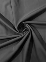 Load image into Gallery viewer, Gray dull matte 4 stretch bridal Crepe woven Fabric 60" Wide Sold By the yard
