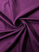 Load image into Gallery viewer, Plum dull matte 4 stretch bridal Crepe woven Fabric 60" Wide Sold By the yard
