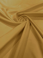 Load image into Gallery viewer, Dark Gold Lamour Dull matte Bridal Satin fabric per yard
