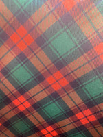 Load image into Gallery viewer, Christmas mystique Plaid green red Spandex 4 way stretch 58" wide
