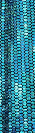Load image into Gallery viewer, Turquoise Honeycomb Mirror Sequins Spandex, 58/60 inch wide
