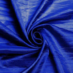 Load image into Gallery viewer, Royal blue Crushed Taffeta Fabric - 54" Width - Creased Clothing Decorations Crafts - Sold By The Yard
