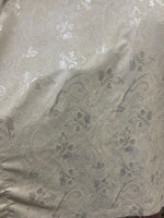 Load image into Gallery viewer, Off white /Silver Jacquard paisley light weight multi purpose fabric by the yard
