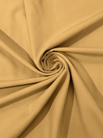 Load image into Gallery viewer, Gold dull matte 4 stretch bridal Crepe woven Fabric 60" Wide Sold By the yard
