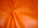 Load image into Gallery viewer, 30 yards Vinyl Faux leather Orange Soft Skin Faux vinyl upholstery/clothing pvc fabric by the yard 55" Wide
