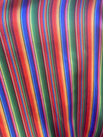 Load image into Gallery viewer, Serape multi color charmuse fabric 60” sold by the yard
