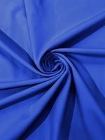 Load image into Gallery viewer, Royal dull matte 4 stretch bridal Crepe woven Fabric 60" Wide Sold By the yard
