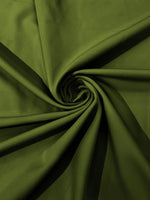 Load image into Gallery viewer, Olive dull matte 4 stretch bridal Crepe woven Fabric 60" Wide Sold By the yard
