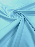 Load image into Gallery viewer, Aqua Lamour Dull matte Bridal Satin fabric per yard
