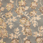 Load image into Gallery viewer, Gold embroidery floral with Sequins all over Sheer fabric 54” wide
