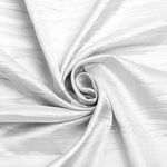 Load image into Gallery viewer, White Crushed Taffeta Fabric - 54" Width - Creased Clothing Decorations Crafts - Sold By The Yard
