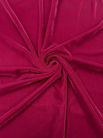 Load image into Gallery viewer, Burgundy micro silky soft velvet none stretch fabric 54 Wide Sold By The Yard.
