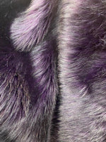 Load image into Gallery viewer, Husky Plum faux Synthetic Fur upholstery Fabric by the yard 60" wide

