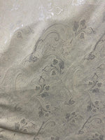 Load image into Gallery viewer, Off white /Silver Jacquard paisley light weight multi purpose fabric by the yard
