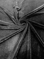 Load image into Gallery viewer, Black micro silky soft velvet none stretch fabric 54 Wide Sold By The Yard.

