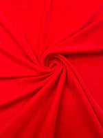 Load image into Gallery viewer, Red micro silky soft velvet none stretch fabric 54 Wide Sold By The Yard.
