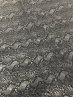 Load image into Gallery viewer, Gray Snake Design Nylon Spandex By The Yard, Digital Print Snake Fabric  Muti Color Snake Fabric 4 Way Stretch, Fabric 60” wide
