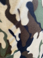 Load image into Gallery viewer, Brown green camouflage fleece By The Yard 60"  wide
