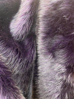 Load image into Gallery viewer, Husky Plum faux Synthetic Fur upholstery Fabric by the yard 60" wide

