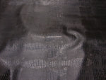 Load image into Gallery viewer, Faux Leather vinyl 54" Wide Reptile Skin Charcoal embossed upholstery fabric by the yard
