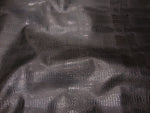 Load image into Gallery viewer, Faux Leather vinyl 54" Wide Reptile Skin Charcoal embossed upholstery fabric by the yard
