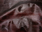 Load image into Gallery viewer, vinyl Faux Leather, Reptile Skin Cherry embossed upholstery fabric by the yard 54" Wide
