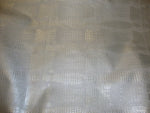 Load image into Gallery viewer, Reptile Skin Silver embossed upholstery Faux Leather vinyl fabric by the yard 54" Wide
