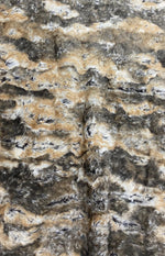 Load image into Gallery viewer, Camouflage Woodsy minky Fur faux fur short pile fabric by the yard 58” wide

