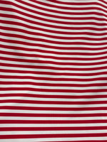 Load image into Gallery viewer, 4-Way Stretch Spandex Fabric, quarter inch red white stripe-by the yard 60 " Wide
