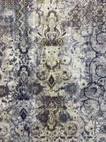 Load image into Gallery viewer, Damask 4-Way Stretch Spandex gray by the yard 60 " Wide
