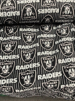 Load image into Gallery viewer, Oakland stripped Raiders NFL Football sports warm cozy soft Fleece fabric
