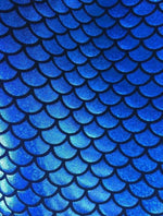 Load image into Gallery viewer, 4-Way Stretch Royal Mermaid Spandex Fabric by the yard
