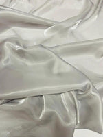 Load image into Gallery viewer, Silver Shimmer Liquid Chiffon Fabric Iridescent Sold By the yard
